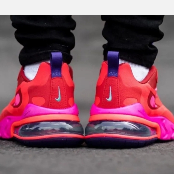 COPY - Nike Air Max 270 React AT6174-600  "Electronic Music" Red/CrimsonWomen's… - Picture 7 of 8